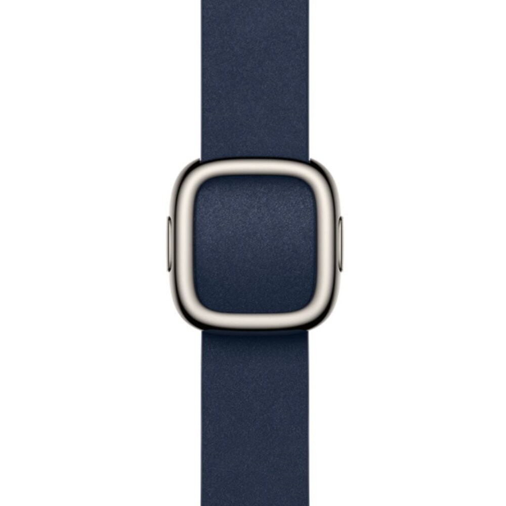 38mm Apple Watch Deep Blue Modern Buckle Leather Magnetic Closure Band